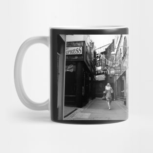 chapel walk sheffield mono print Mug